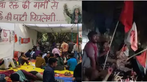 Left won at all 4 Posts in JNU Elections Left won at all 4 Posts in JNU Elections