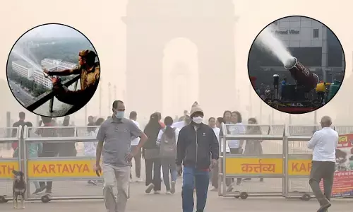 Water Mist Spray install for Delhi Pollution