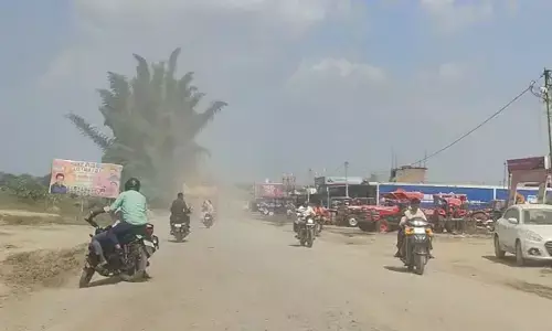 नेशनल हाईवे की बदहाल स्थिति के विरोध में केशकाल बंद