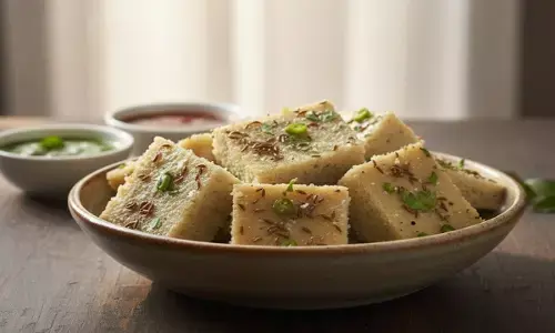 how to make kuttu dhokla at home