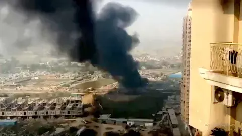 Fire in Greater Noida Bisrakh Slums Fire in Greater Noida Bisrakh Slums