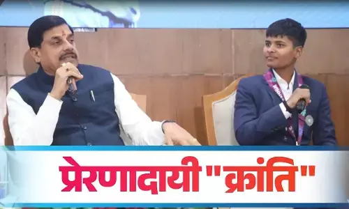 World Champion Kranti Gaur honored at CMs residence bhopal