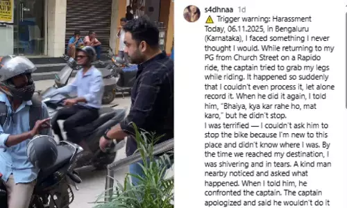 Rapido driver harassment Bengaluru woman case