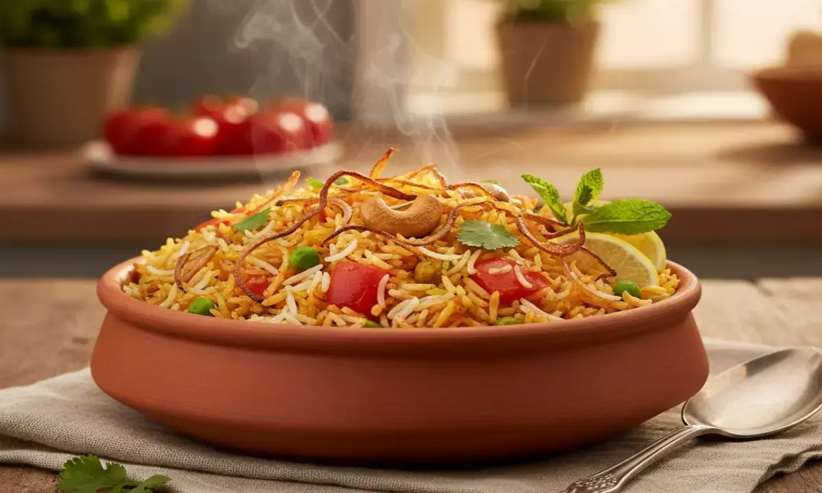 how to make tomato biryani at home