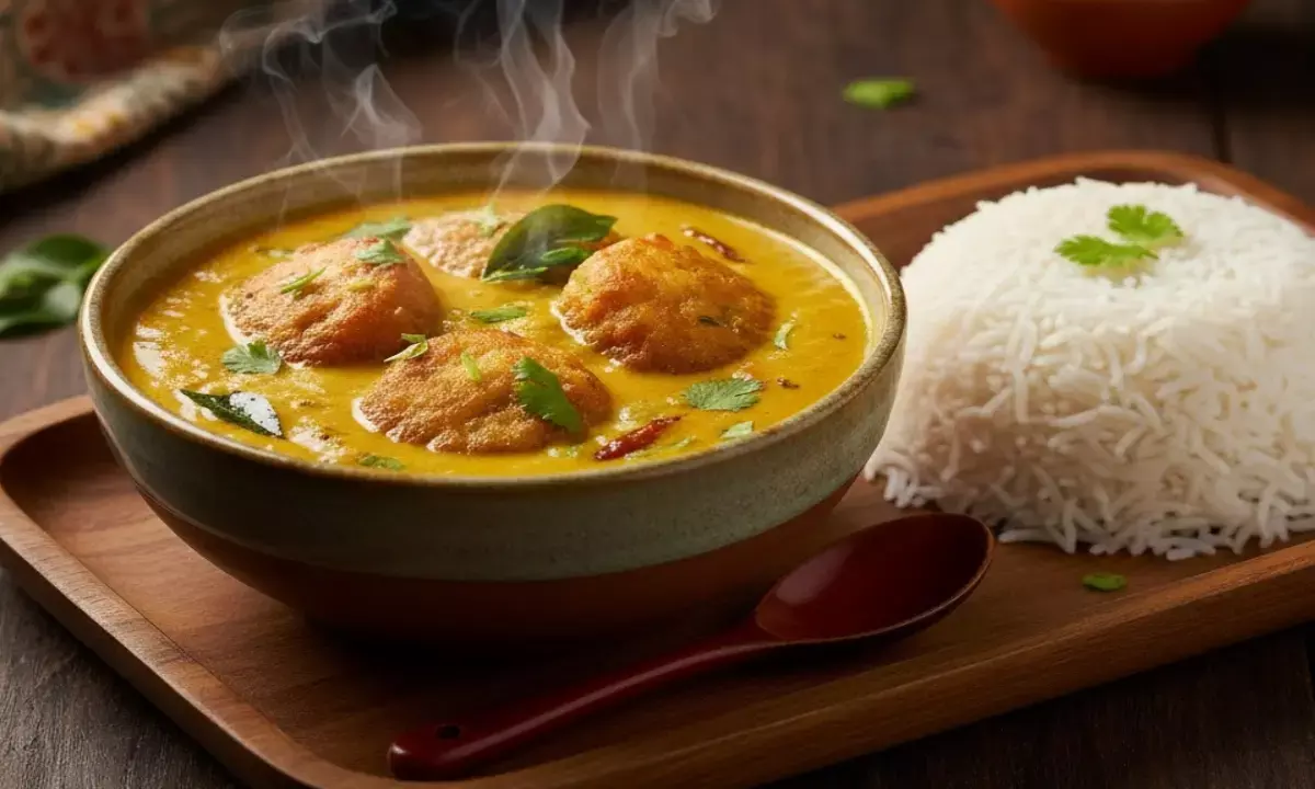 how to make kadhi pakoda at home