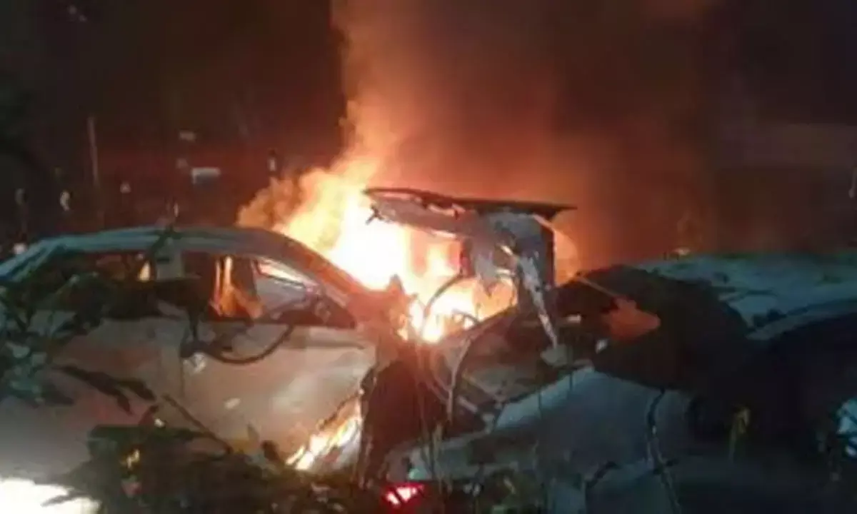 दिल्ली ब्लास्ट की चपेट में आई बालोद की कार