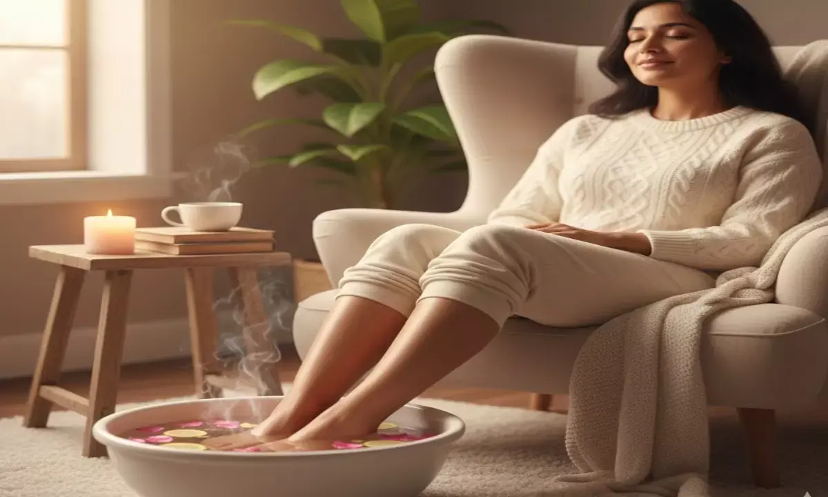 soaking feet in warm water health benefits