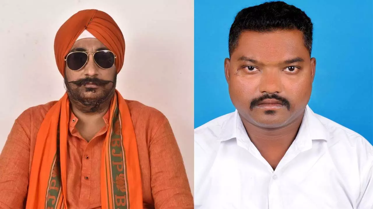 नगर पंचायत अध्यक्ष बलजीत छाबड़ा और युवा आदिवासी नेता गोलू मंडावी