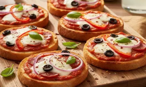 how to make bread pizza at home
