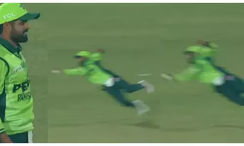 babar azam flying catch
