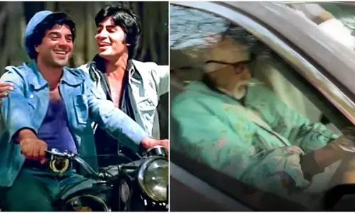 सुपरस्टार अमिताभ बच्चन बुधवार को अपनी कार चालकर अभिनेता धर्मेंद्र के घर के बाहर स्पॉट हुए।