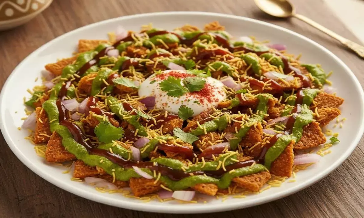 how to make bakarwadi chaat at home