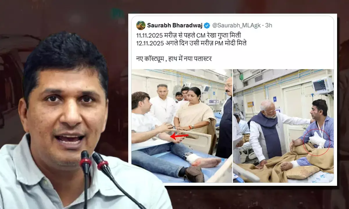 Saurabh Bhardwaj Controversial Post on Delhi Blast Injured