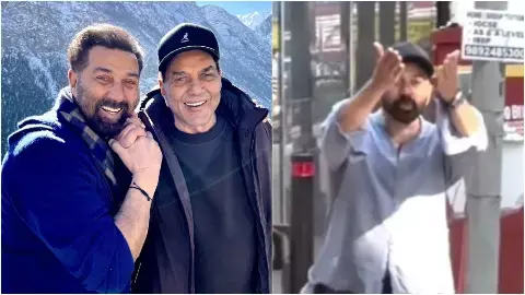 घर के बाहर फोटो खींच रहे पैप्स पर सनी देओल भड़क उठे।