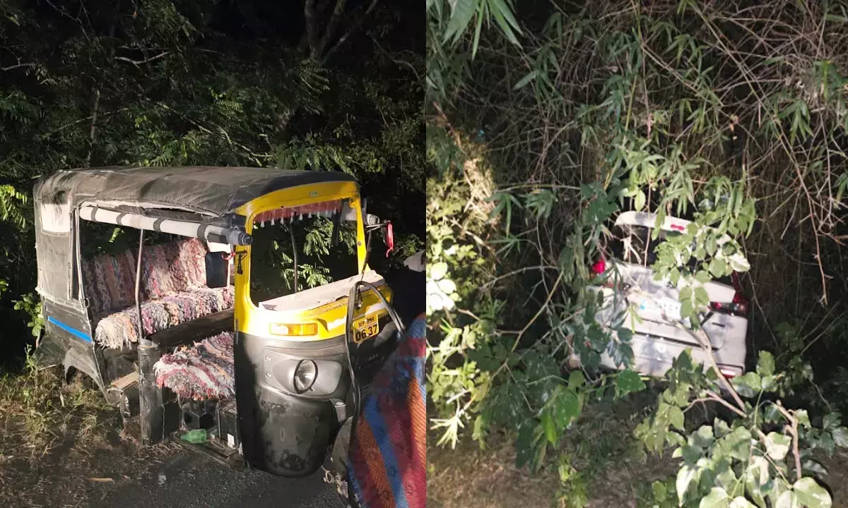 तेज रफ्तार कार ने ऑटो को मारी टक्कर, बच्ची समेत दो की हालत गंभीर