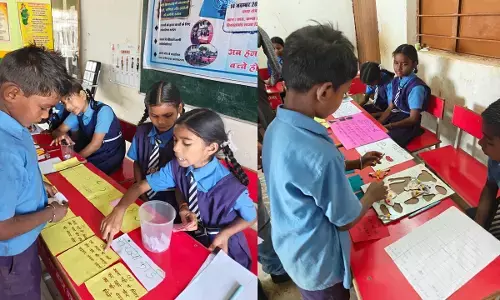 देवकर स्कूल में  FLN मेला : बच्चों ने हिन्दी, गणित और अंग्रेजी पर आधारित लगाए स्टॉल