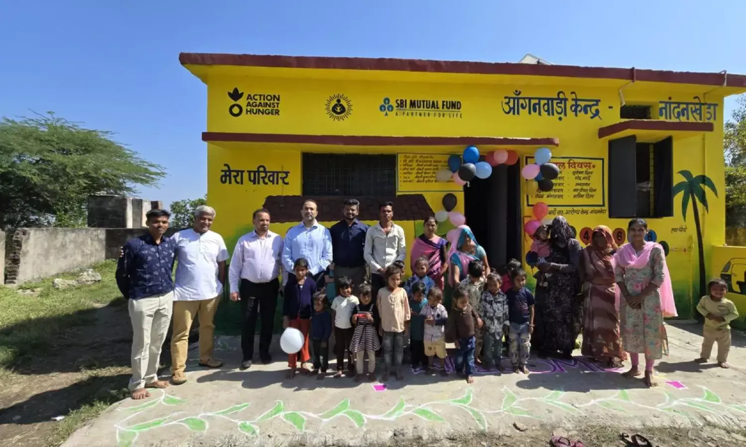 SBI Funds Management CSR Anganwadi Renovation