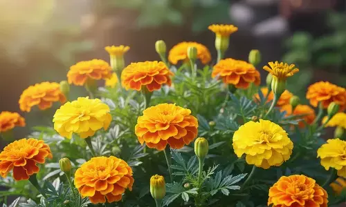 How to increase flowering in marigold plants