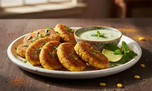 how to make corn cutlet at home