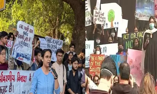 Jantar Mantar Protest on Delhi Pollution