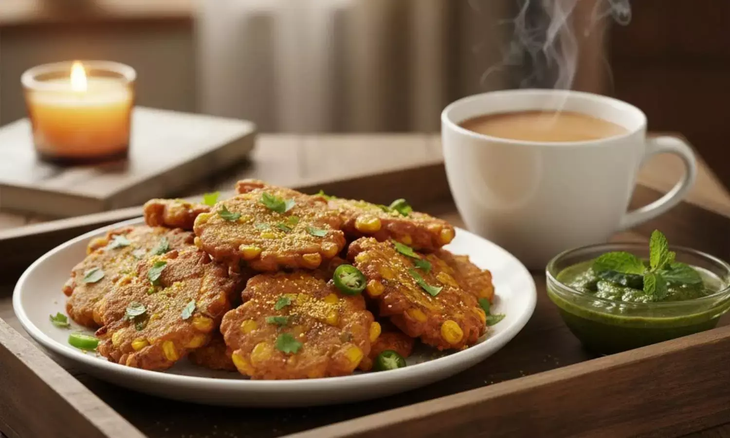 how to make corn pakoda recipe at home