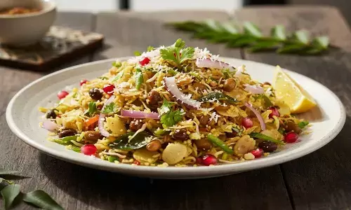 how to make sprouts poha at home