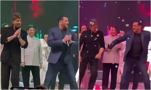 ओ ओ जाने जाना पर जमकर थिरके शाहरुख खान और सलमान खान, वीडियो वायरल
