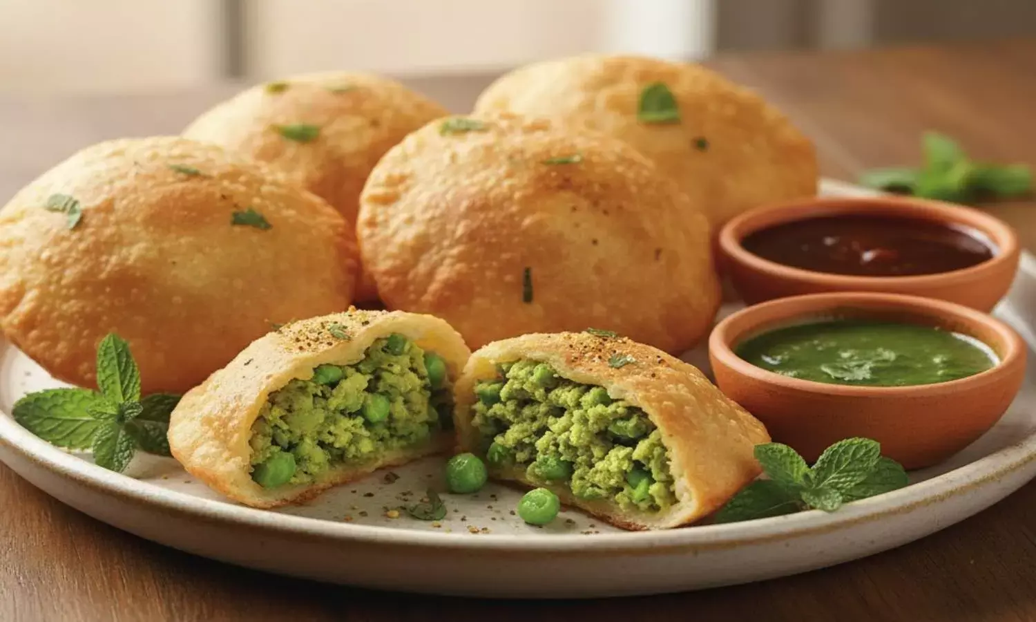 how to make matar kachori at home
