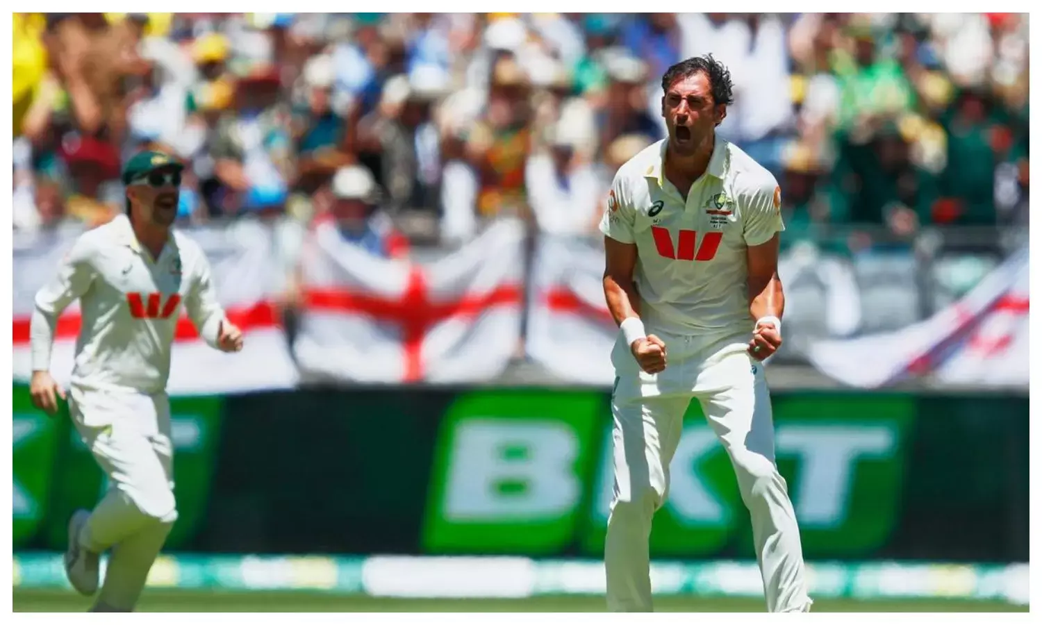 Mitchell starc 100 ashes wicket