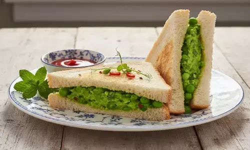 how to make matar sandwich