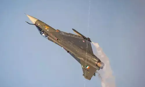 Dubai air show Tejas