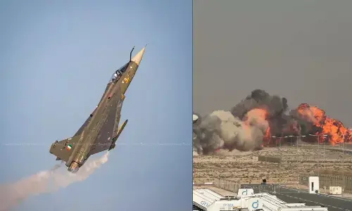 Tejas Fighter Jet Crash dubai air show 2025