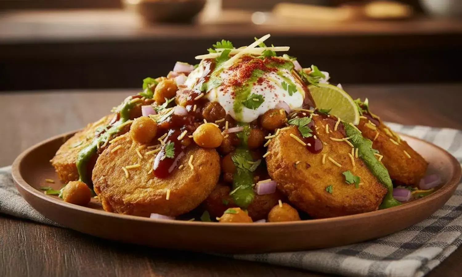 how to make chole tikki chaat at home