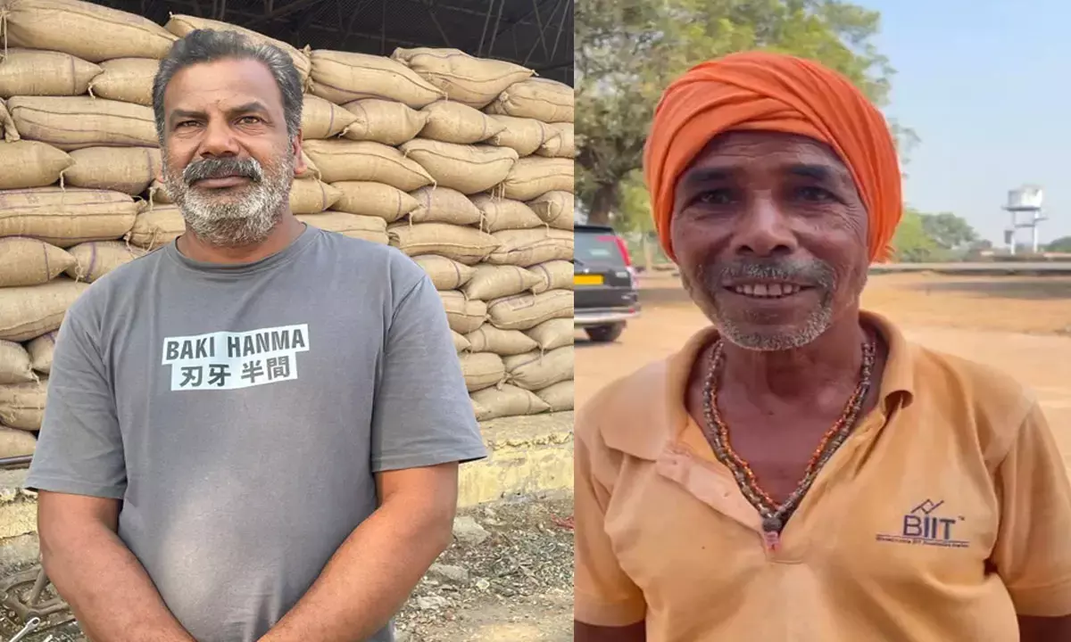 किसान तीजराम साहू और संजय पाण्डे