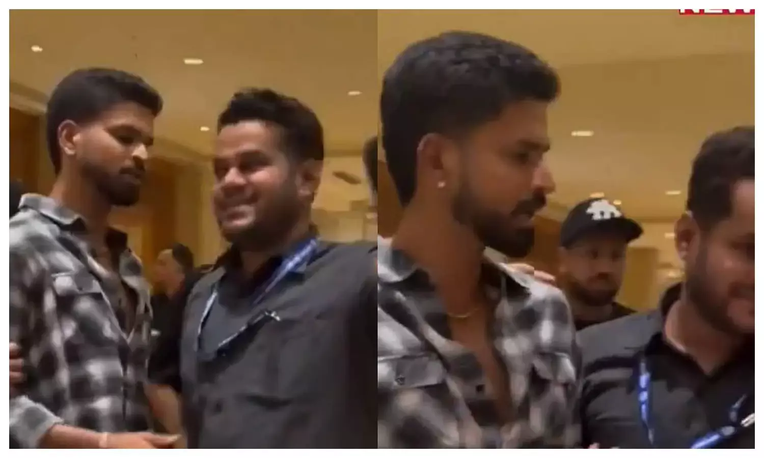 Shreyas iyer mobbed by fans