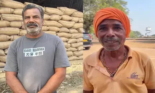 किसान तीजराम साहू और संजय पाण्डे