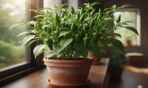 how to plant green chili in a pot