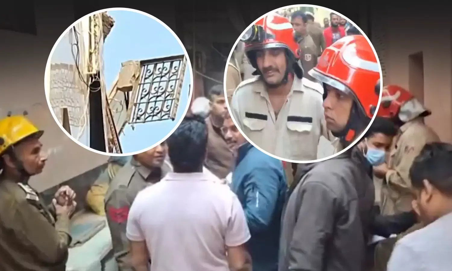 Delhi Building Collapsed