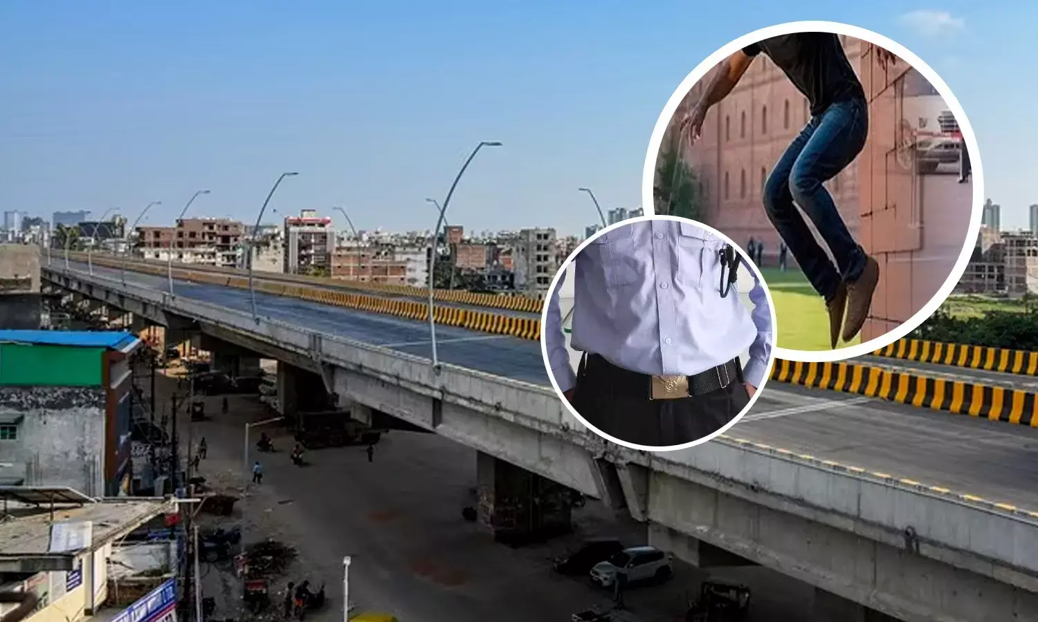 Security Guard Suicide from Bhangel Elevated Road