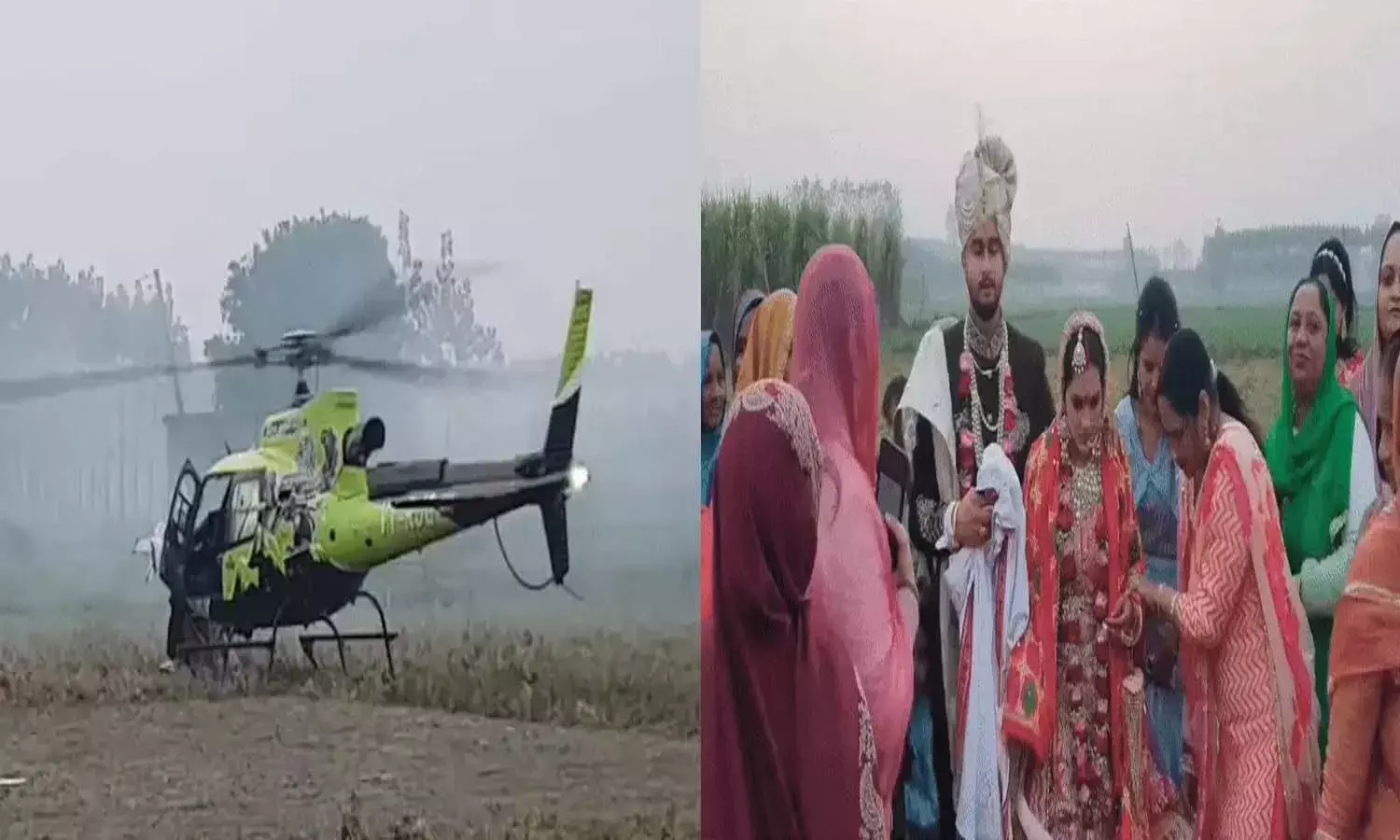 Helicopter Wedding