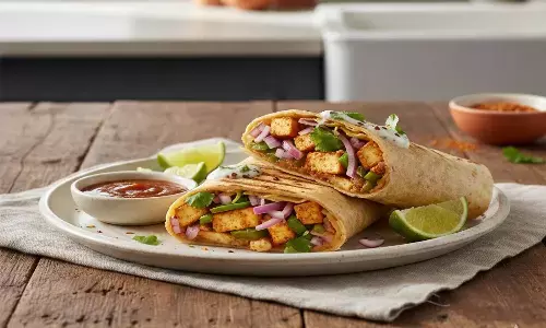 how to make paneer wrap