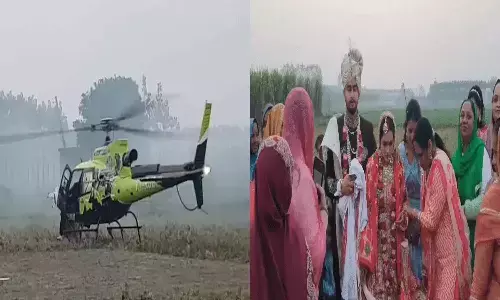 Helicopter Wedding
