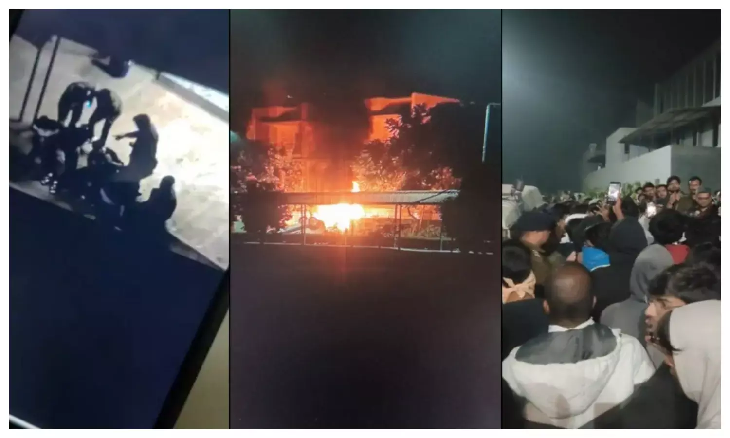 आगजनी और तोड़फोड़, इस बात को लेकर छात्रों का फूटा गुस्सा