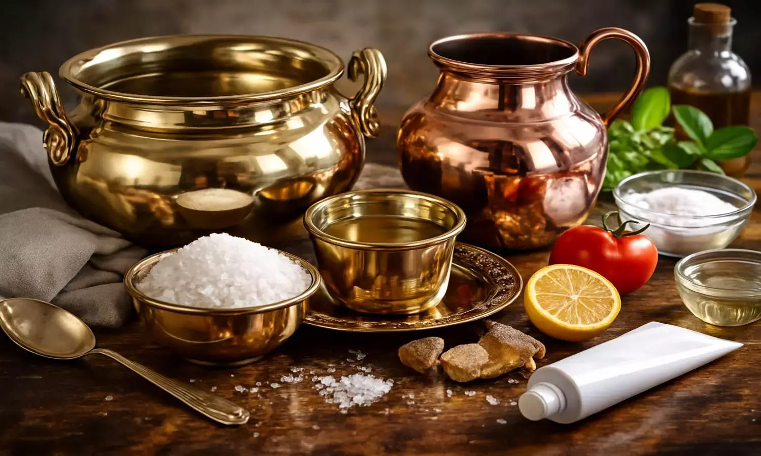 Best home remedies to clean brass copper utensils