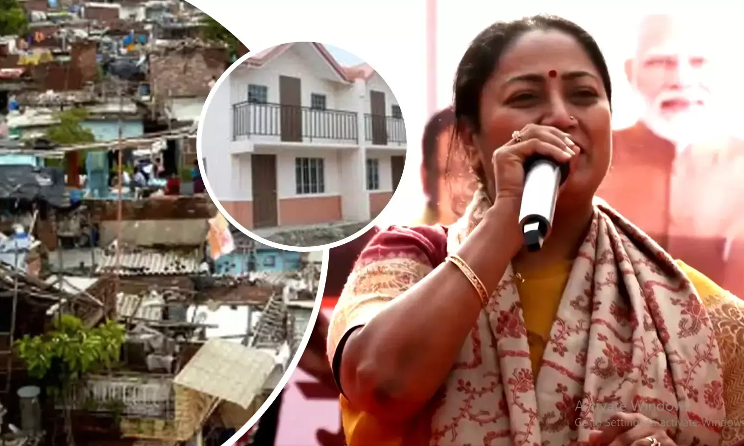 CM Rekha Announcement for Slums