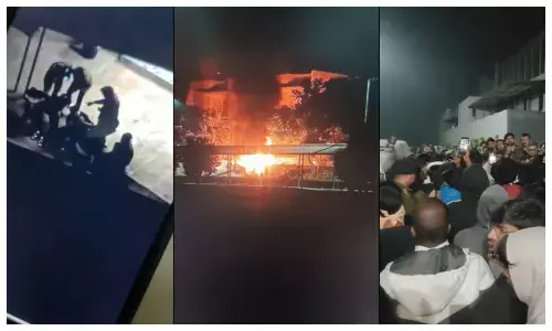 आगजनी और तोड़फोड़, इस बात को लेकर छात्रों का फूटा गुस्सा