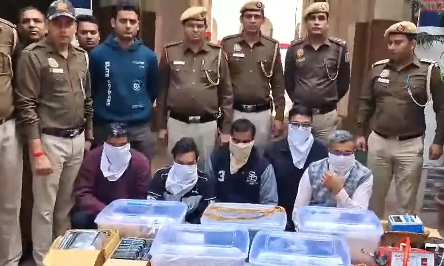 Delhi Police Busted Illegal Mobile Factory