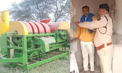 थ्रेसर मशीन की चपेट में आने से किसान की मौत