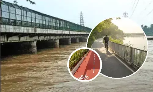 Cycle Corridor on Yamuna River Bank