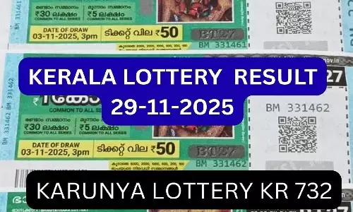 Kerala Lottery Result Today – Karunya KR-732 Live Update